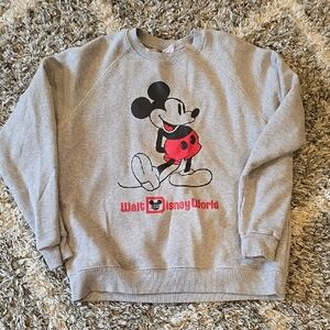 Gray Mickey Mouse Sweatshirt
